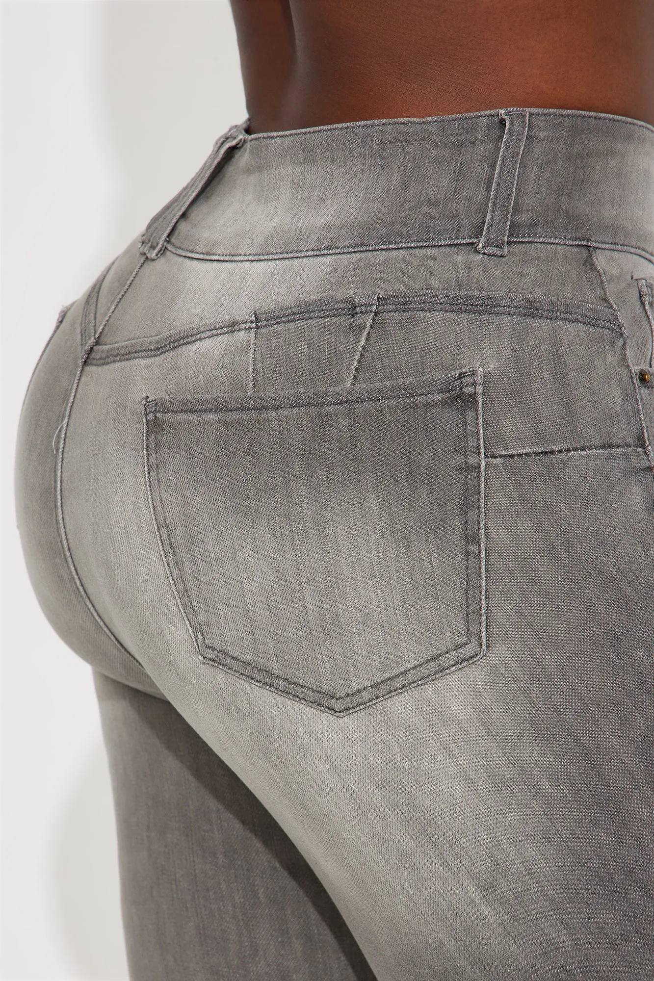 Always Irreplaceable Ripped Stretch Booty Lifting Jeans - Grey