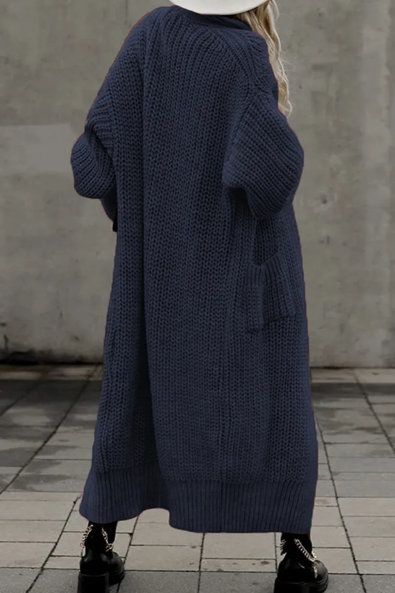 Casual Solid Pocket V Neck Outerwear