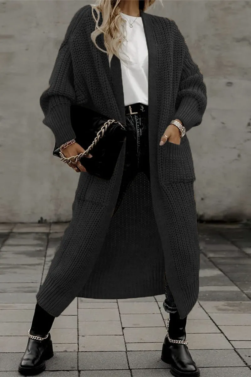 Casual Solid Pocket V Neck Outerwear