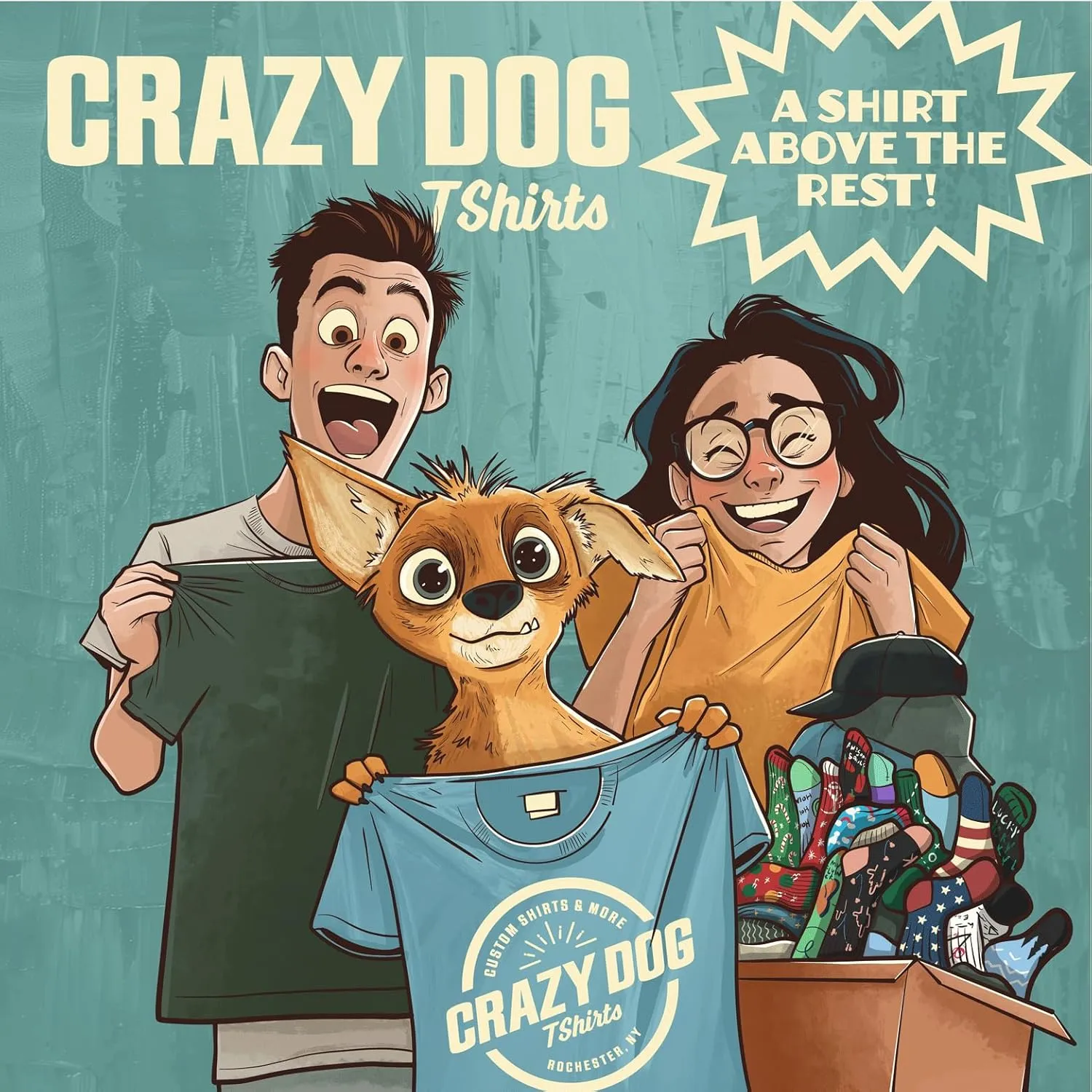 Crazy Dog Mens More Cowbell T Shirt Funny Novelty Tee