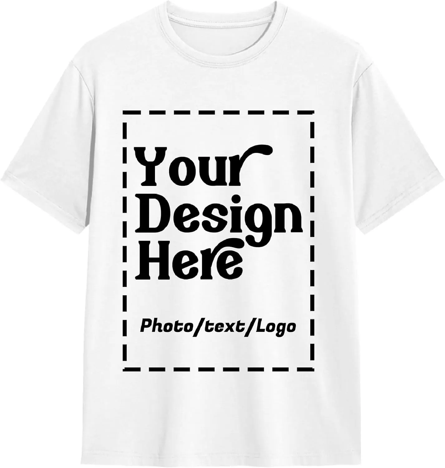 Custom T Shirts with Your Photo Made in USA Unisex Cotton T Shirt Customized Personalized T Shirts for Men and Women