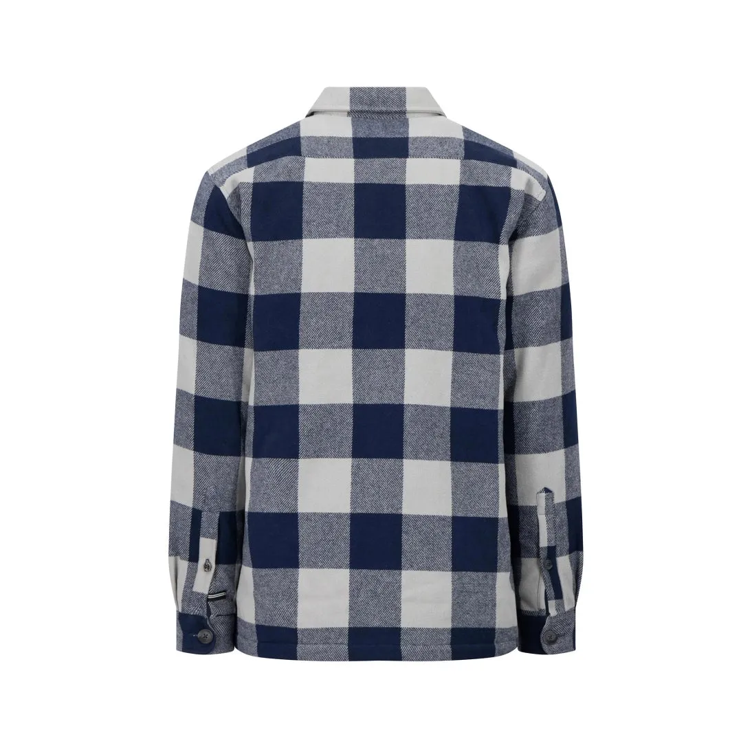 Fynch-Hatton Checked Flannel Overshirt Navy 14096043