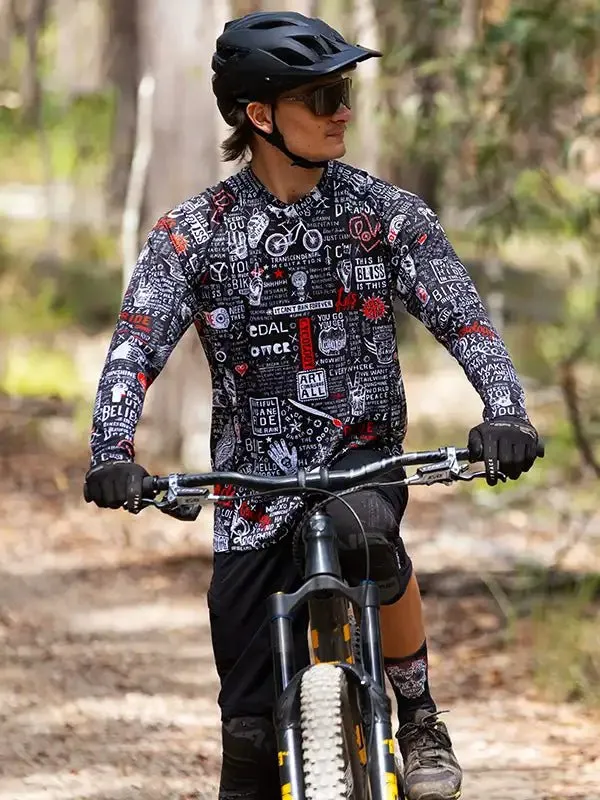 Graffiti Long Sleeve MTB Jersey