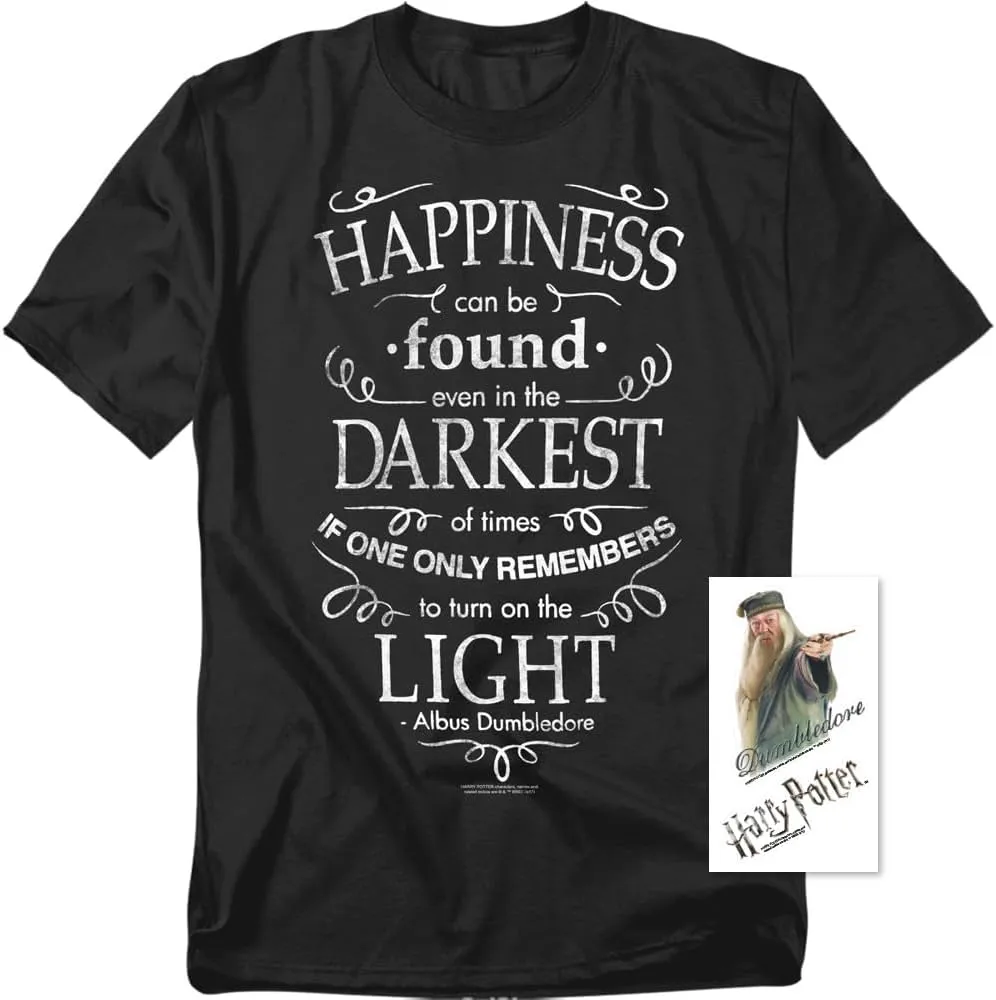 Harry Potter Shirt Dumbledore Happiness Quote T Shirt and Stickers Collection