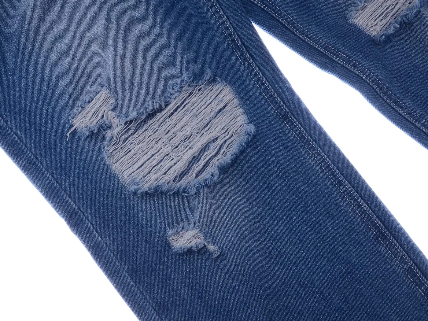 High Waist Ripped Boyfriend Jeans