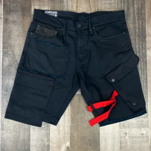 Jordan Craig- jet black cargo shorts