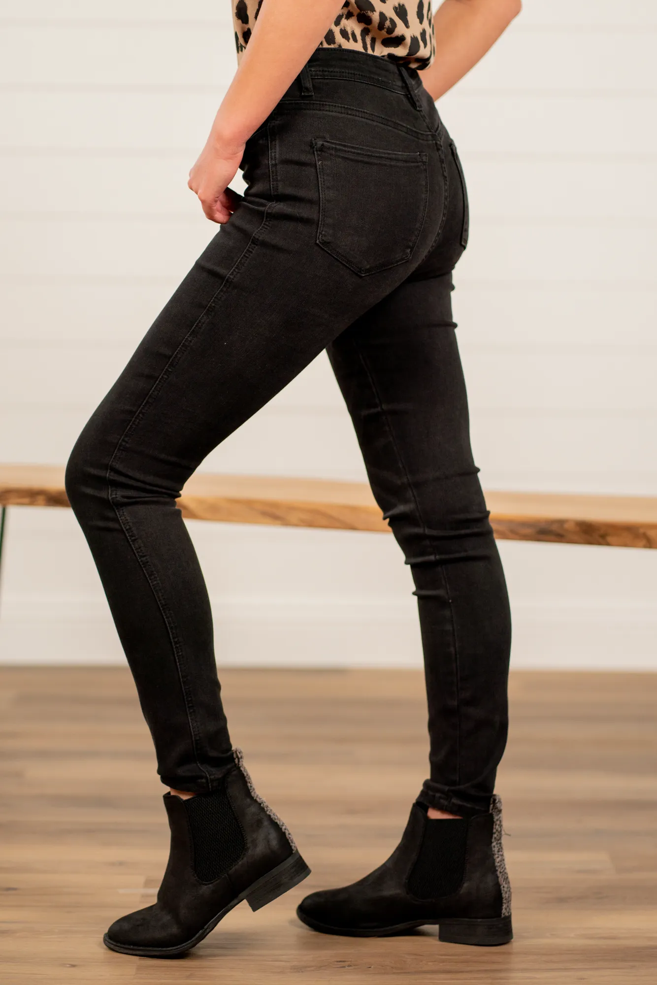 Love Bug High Rise Button Fly Skinny