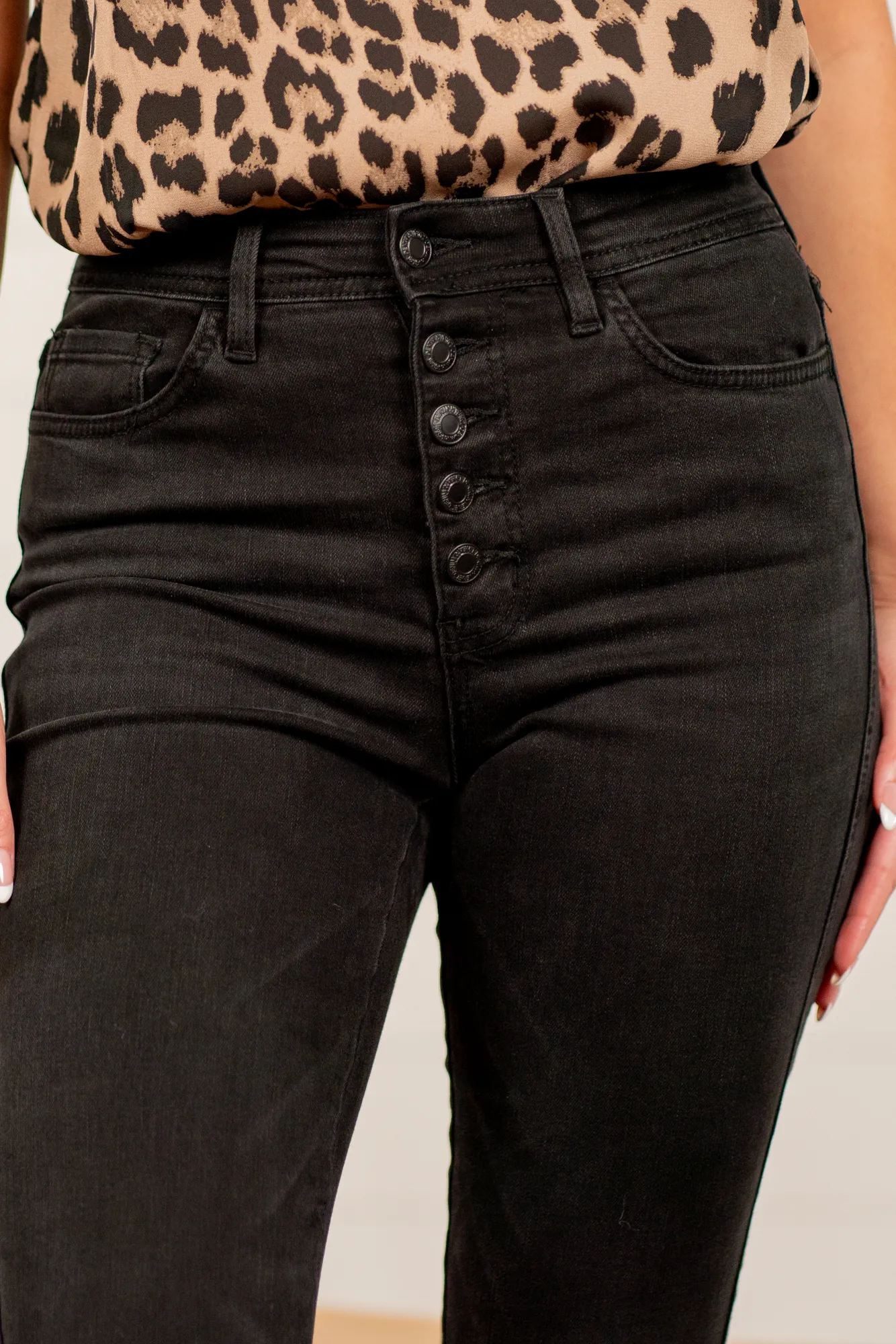 Love Bug High Rise Button Fly Skinny