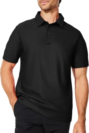 M MOTEEPI Men's Fashion Polo Shirts Short Sleeve Casual Lightweight Collar Slim Fit Golf Shirts T Shirts