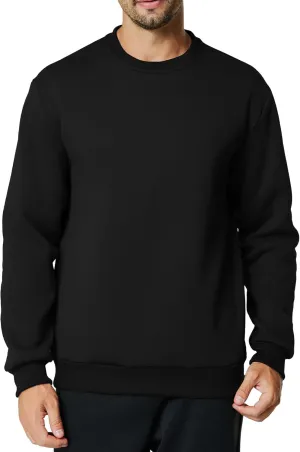 Men's Crewneck Sweatshirt Casual Long Sleeve Sweat Shirts Athletic Fleece Basic Pullover Shirts