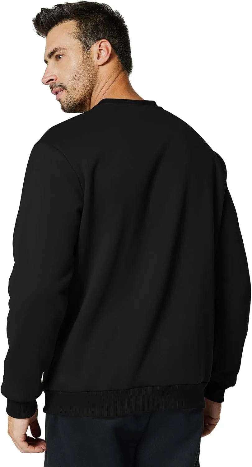 Men's Crewneck Sweatshirt Casual Long Sleeve Sweat Shirts Athletic Fleece Basic Pullover Shirts