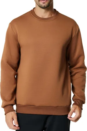 Men's Crewneck Sweatshirt Casual Long Sleeve Sweat Shirts Athletic Fleece Basic Pullover Shirts