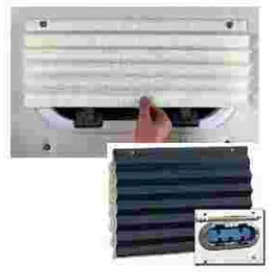 Oceanair 40"W x 12"H Navy Pleated Shade