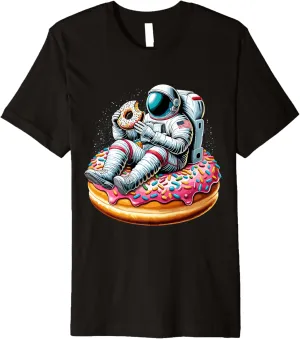 Planets Doughnut Dessert Premium T-Shirt