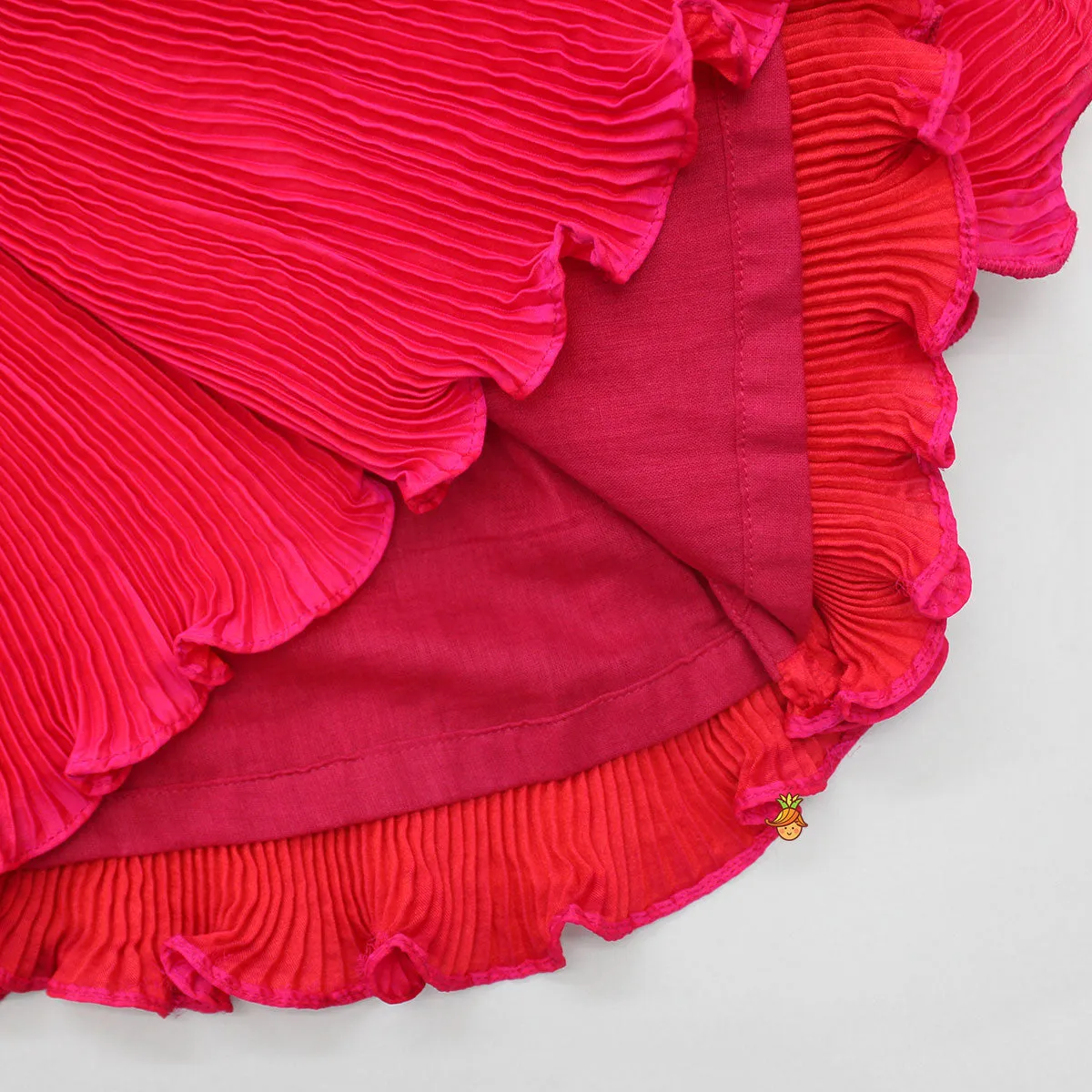 Pre Order: Stylish Pleated Top And Pant