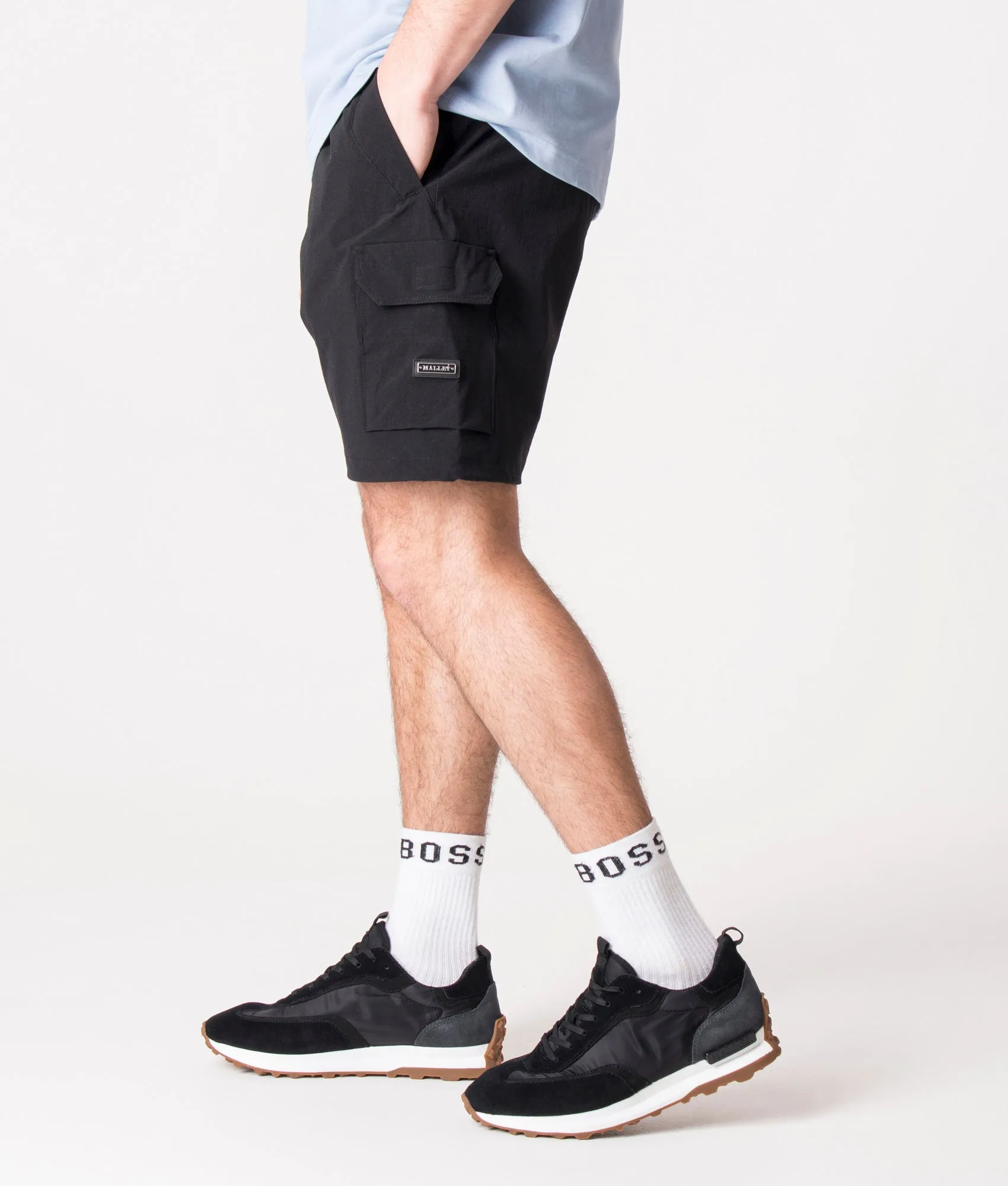 Regular Fit Utility Stretch Ripstop Cargo Shorts