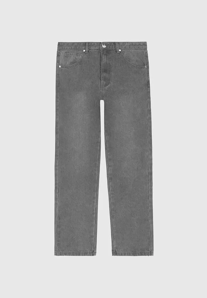 Relaxed Fit Jean - Washed Grey
