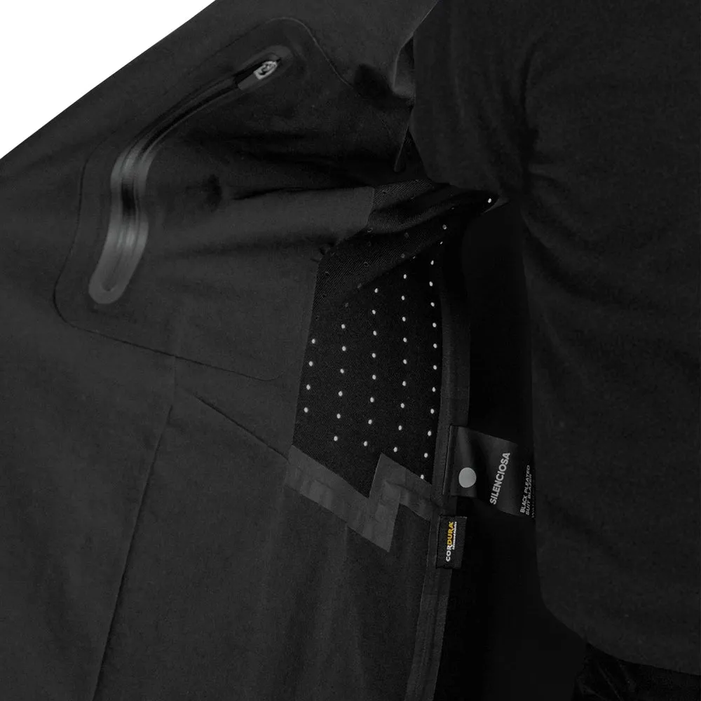SILENCIOSA Suit Pleated Blazer - Black