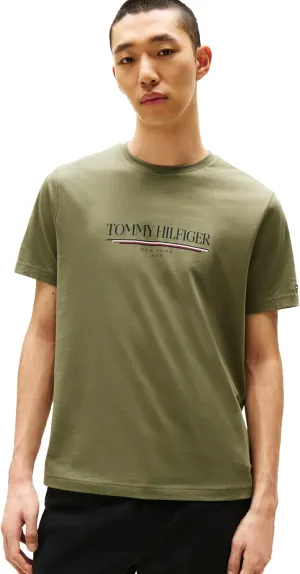 Tommy Hilfiger Men's Short Sleeve Cotton Graphic T-Shirts with Printed Logo