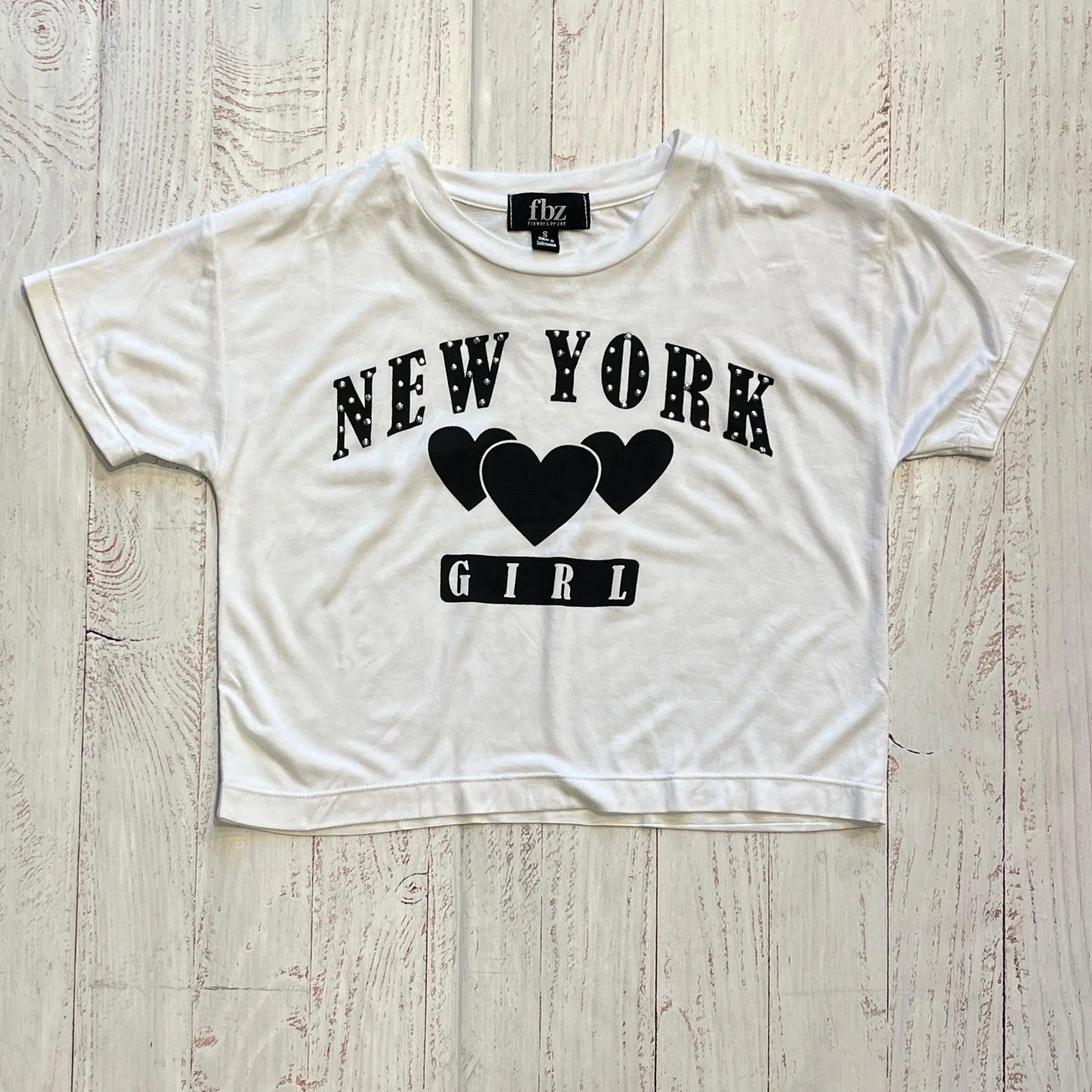 Tween Tops | Tee- New York Girl | Flowers by Zoe