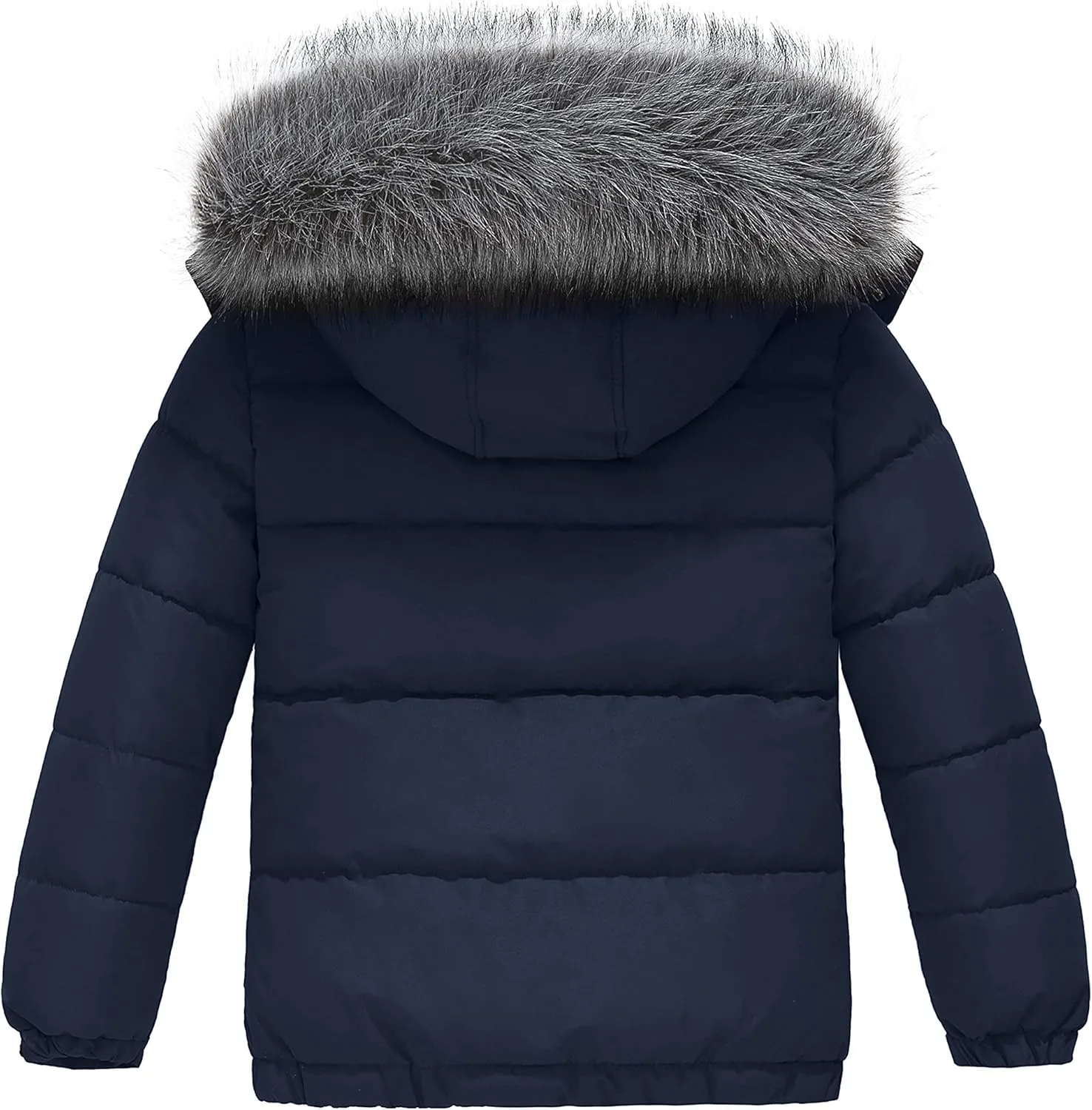 wantdo Boys' Winter Coat Waterproof Puffer Coat Warm Fleece Jacket