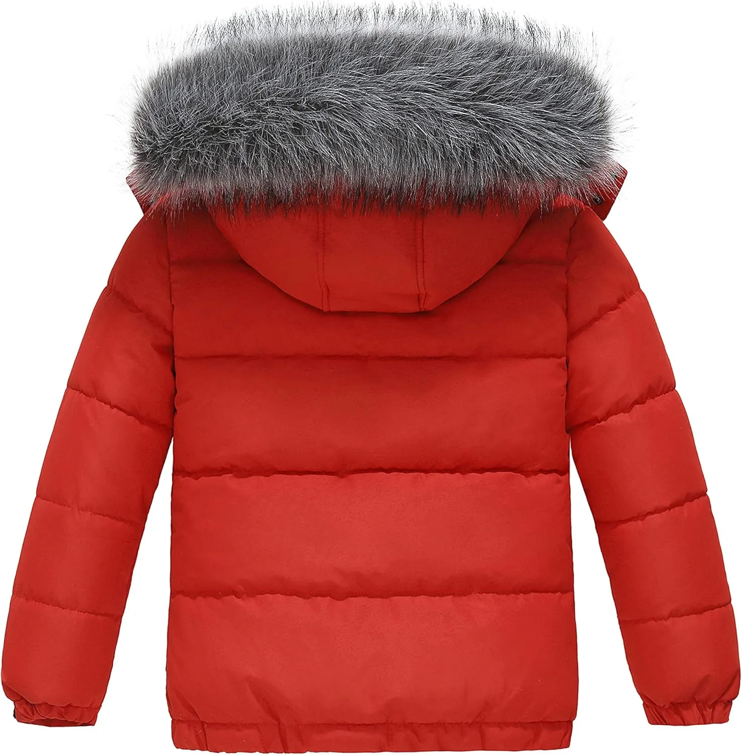 wantdo Boys' Winter Coat Waterproof Puffer Coat Warm Fleece Jacket