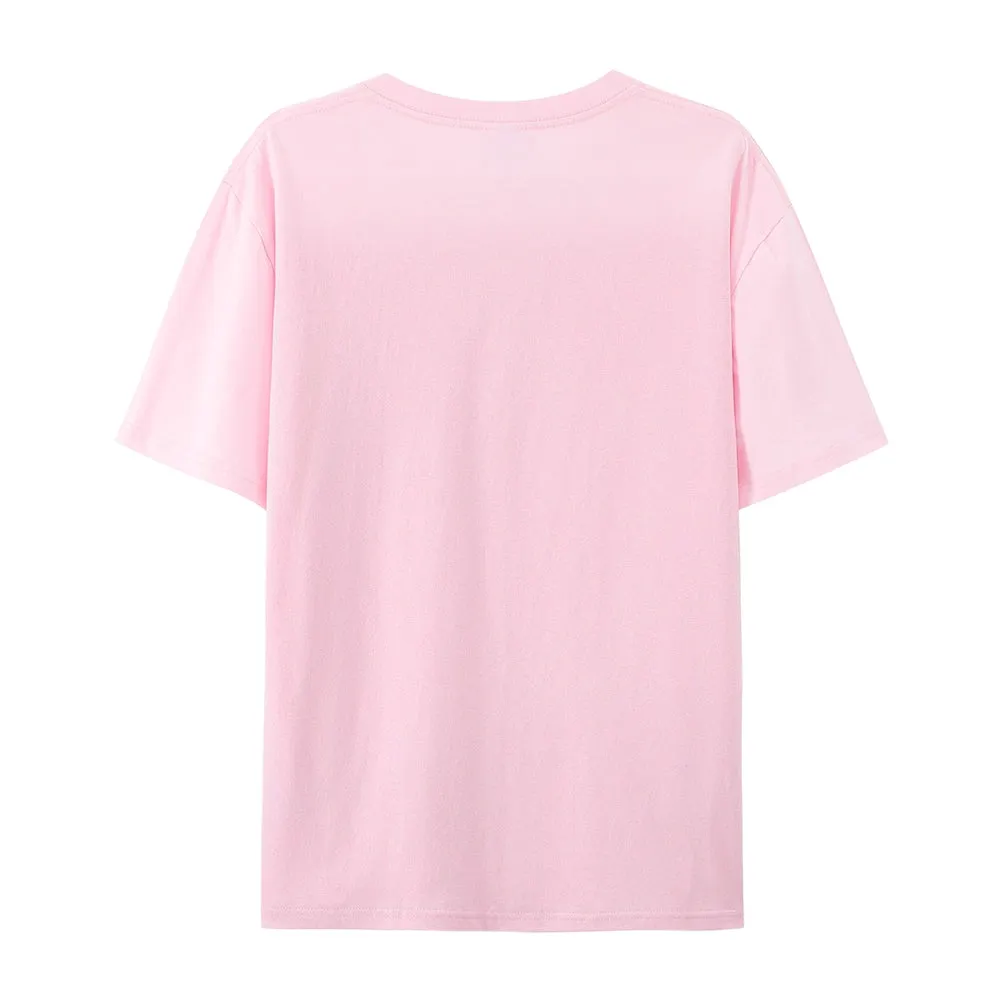 Women Valentine's Day Forever Love Heart Print Graphic T-shirt