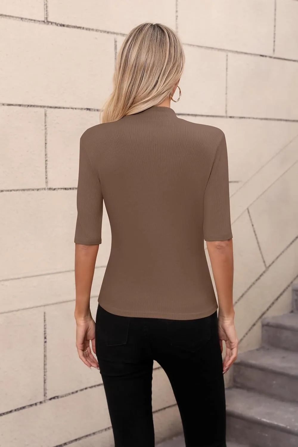 Womens Tops Summer Short Sleeve Shirts Business Dressy Casual T Shirts Tops for Women Trendy