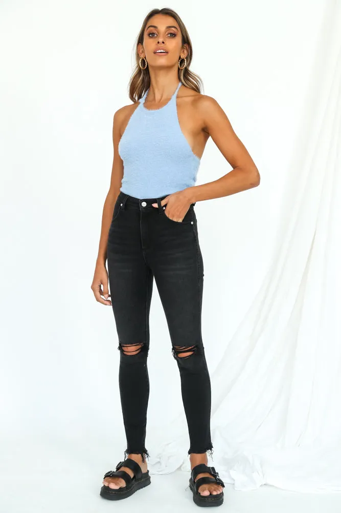 WRANGLER Hi Pins Cropped Skinny Jeans Backbite Black